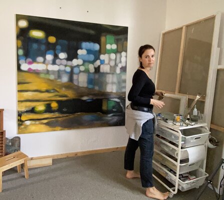 Angela Wichmann in the Studio