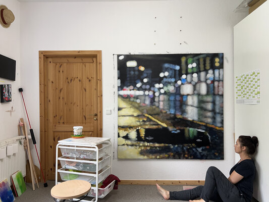 Angela Wichmann in the Studio