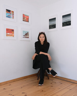 Angela Wichmann in the Studio
