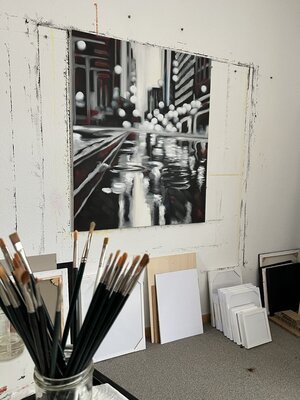 Angela Wichmann in the Studio