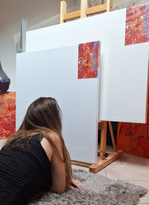 CLAUDIA AMADESI in the Studio: Agosto in studio