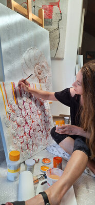 CLAUDIA AMADESI in the Studio: Ritocchi bouquet