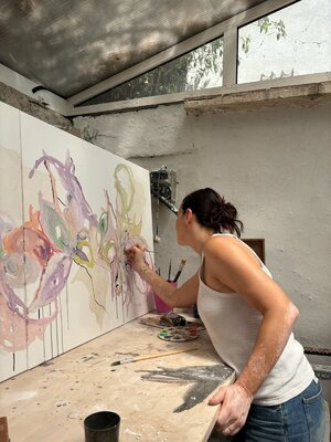 Suzanne Marcelle in the Studio