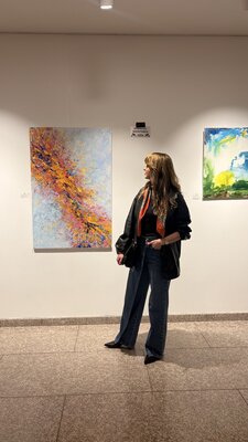 Aneta Tamuliene in the Studio: Moment from  the group exhibition.