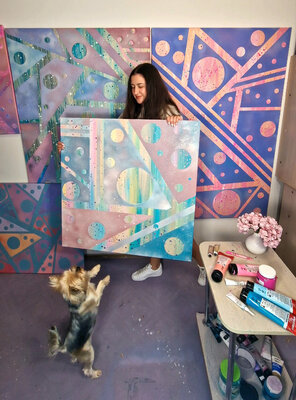 Olya Enina in the Studio