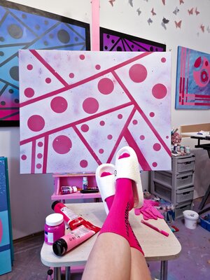 Olya Enina in the Studio