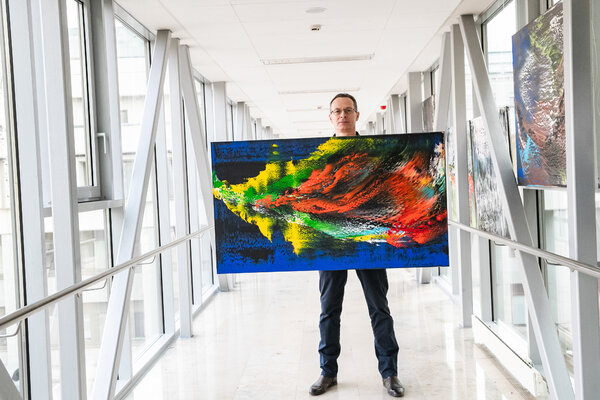 Arturas Lapajevas in the Studio