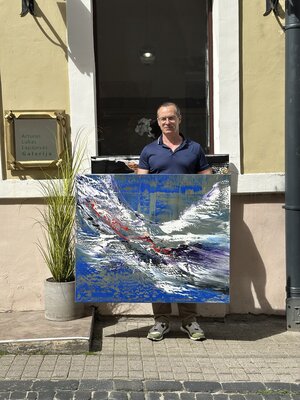 Arturas Lapajevas in the Studio
