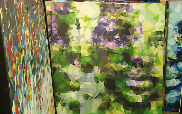 Thuy Nguyen in the Studio