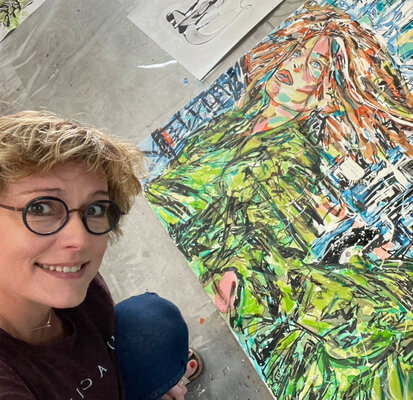 Karine Langevin Kjl in the Studio