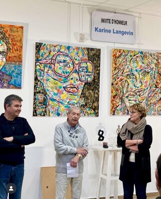 Karine Langevin Kjl in the Studio: Invitée d’Honneur au Salon de Marcoussis
