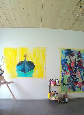 Constantina Seracin in the Studio