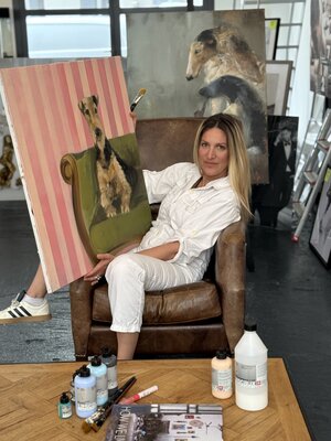 Tamara Andjus in the Studio