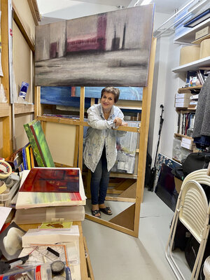 Sultana Savvi in the Studio
