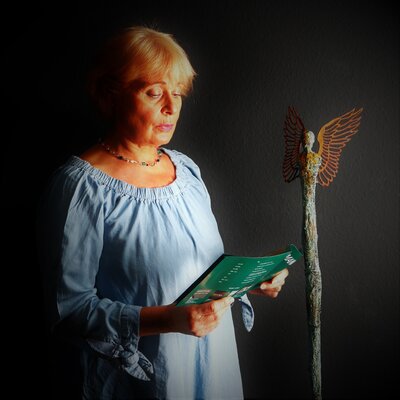 Christa Riemann in the Studio