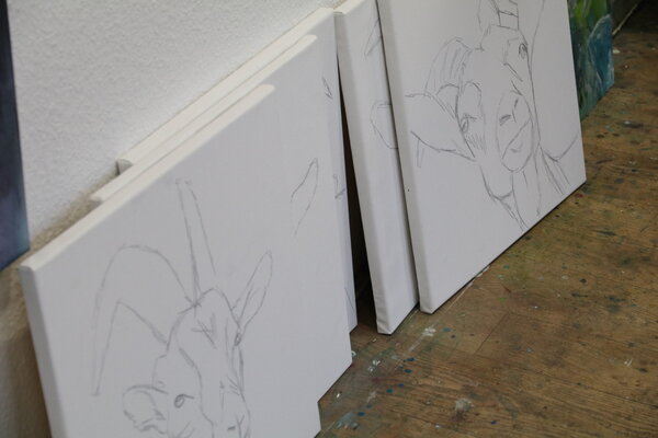 Christa Riemann in the Studio