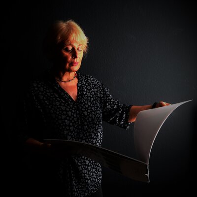 Christa Riemann in the Studio