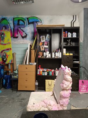 Viktoriia Kartashova in the Studio