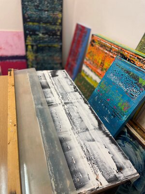 Bettina Axel in the Studio