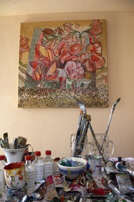 Anna Rona in the Studio