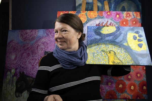 Anna Rona in the Studio