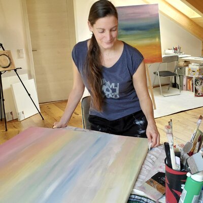 Susanna Schorr in the Studio