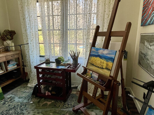 Dawn Nagle in the Studio