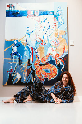 Aleksandra Istorik in the Studio