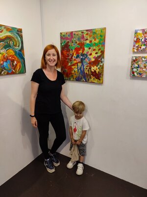 Montse Barberà Pujol in the Studio: 2024 Harajuku Shibuya/ Tokyo - Artnumber Gallery (June 2024)