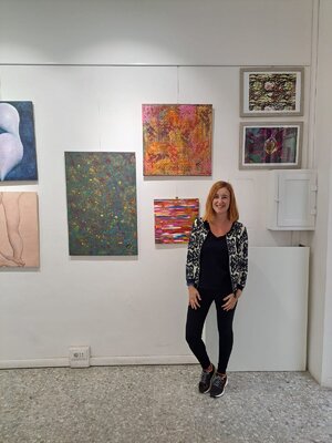 Montse Barberà Pujol in the Studio: Medina Art Gallery, Roma, Italy
