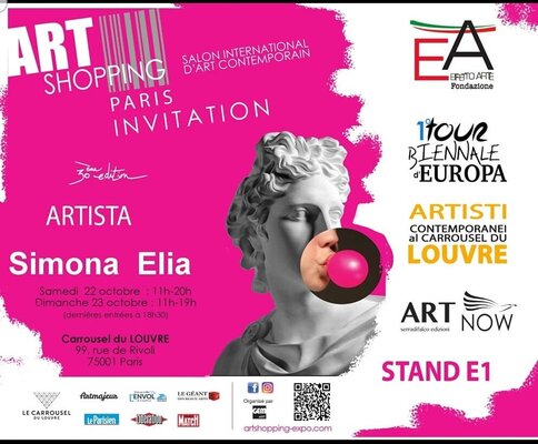 Simona Elia in the Studio: My art @Carrousel du Louvre- Paris