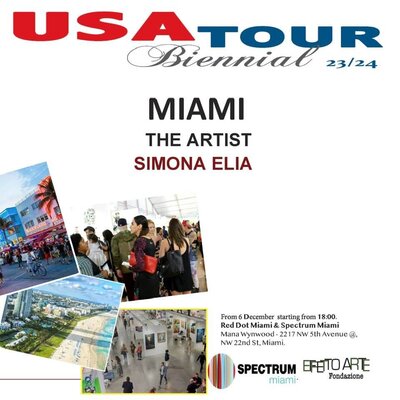 Simona Elia in the Studio: My art in the USA TOUR @Spectrum in Miami '23