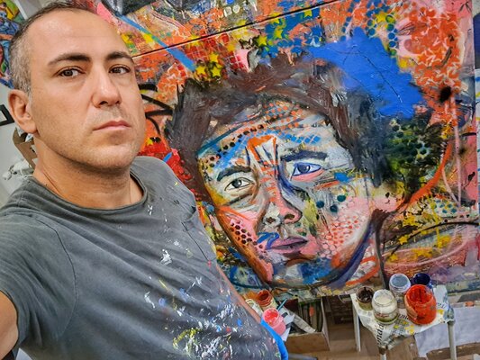 Rosario Annunziata in the Studio: Le immagini presentano vari momenti del mio percorso artistico.
