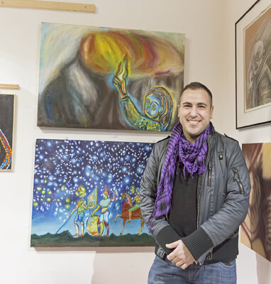 Rosario Annunziata in the Studio: Esposizione a Caserta