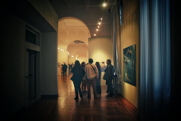 Rosario Annunziata in the Studio: Esposizione collettiva presso Villa Contarini, "100 artisti in Villa"