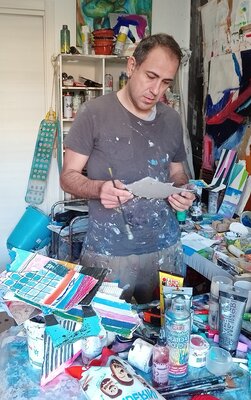 Rosario Annunziata in the Studio: Interno dello studio