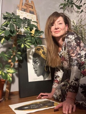 Miglena Dyankova in the Studio