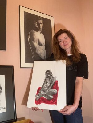 Miglena Dyankova in the Studio