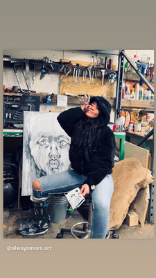 Cristhy Hernandez in the Studio