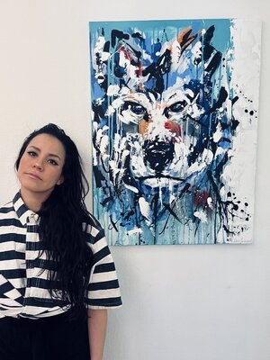 Cristhy Hernandez in the Studio