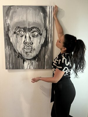 Cristhy Hernandez in the Studio