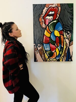 Cristhy Hernandez in the Studio