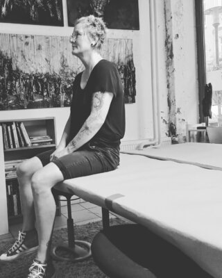 Nele Kugler in the Studio