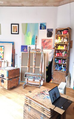 Tanja Hoffmann in the Studio: Blick in mein Studio in Nürnberg