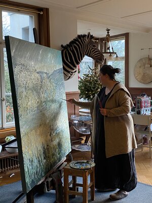 Conny Pfister in the Studio