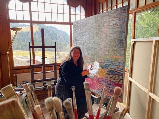 Conny Pfister in the Studio
