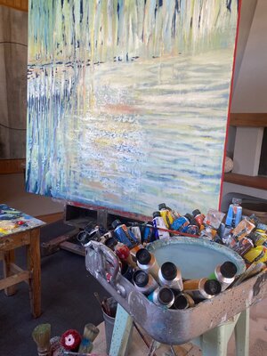 Conny Pfister in the Studio