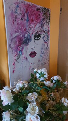 Ursula Gnech in the Studio