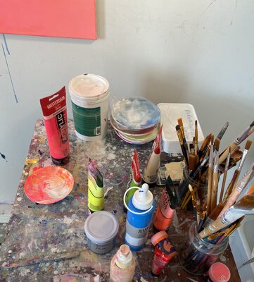 Katinka Dermietzel in the Studio