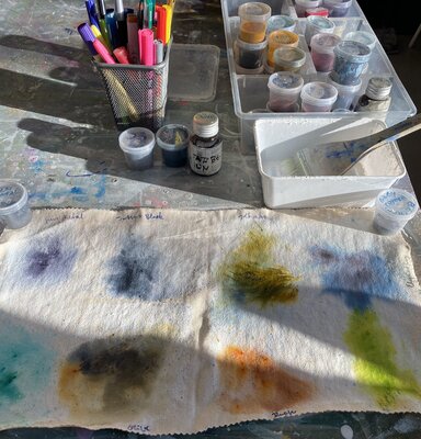 Katinka Dermietzel in the Studio